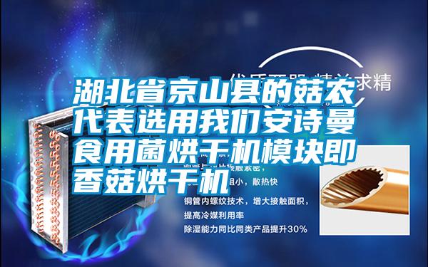 湖北省京山县的菇农代表选用茄子污视频下载茄子污视频下载食用菌烘干机模块即香菇烘干机
