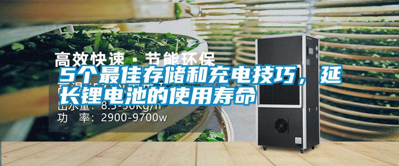 5个最佳存储和充电技巧，延长锂电池的使用寿命