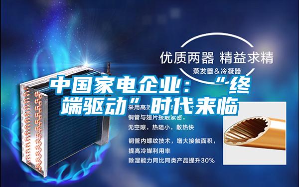 中国家电企业：“终端驱动”时代来临