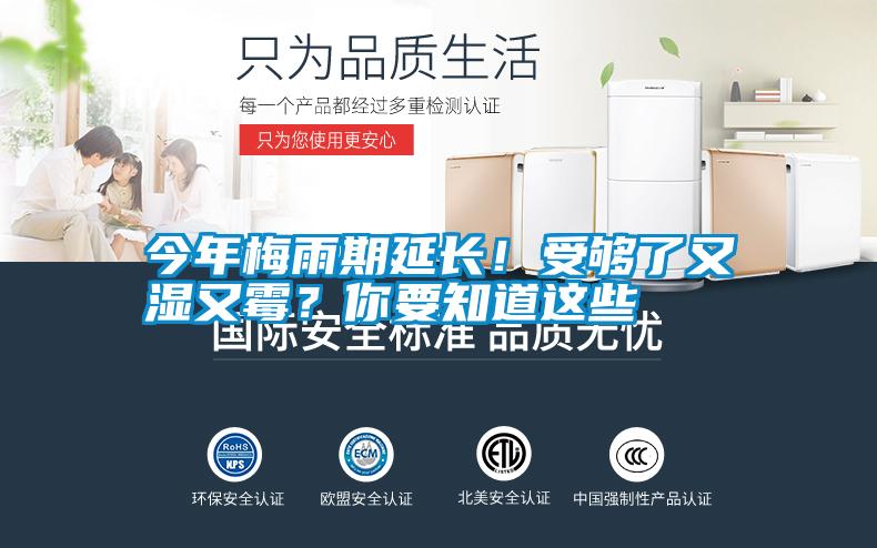 今年梅雨期延长！受够了又湿又霉？你要知道这些