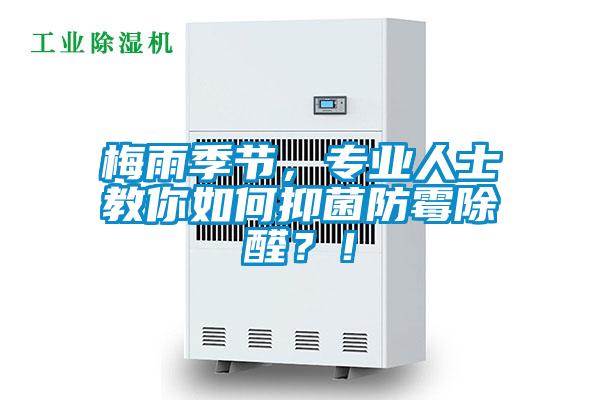 梅雨季节，专业人士教你如何抑菌防霉除醛？！