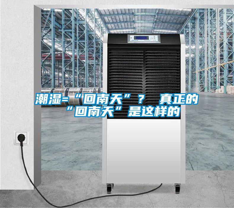 潮湿=“回南天”？ 真正的“回南天”是这样的