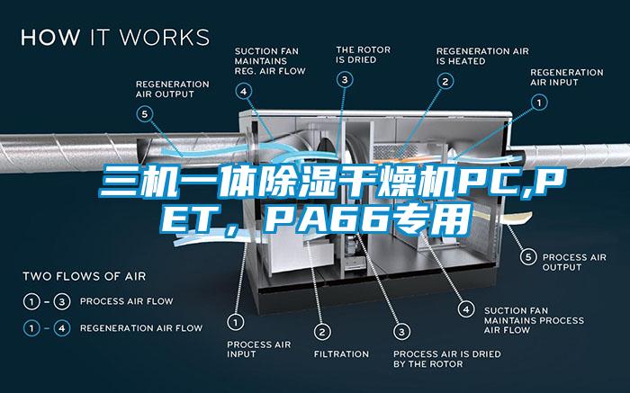 三机一体除湿干燥机PC,PET，PA66专用