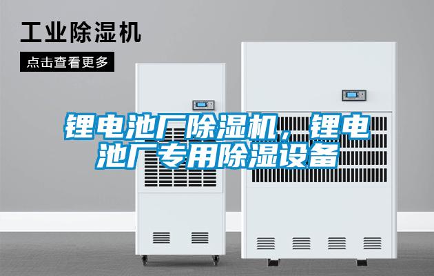 锂电池厂茄子视频懂你更多在线观看，锂电池厂专用除湿设备