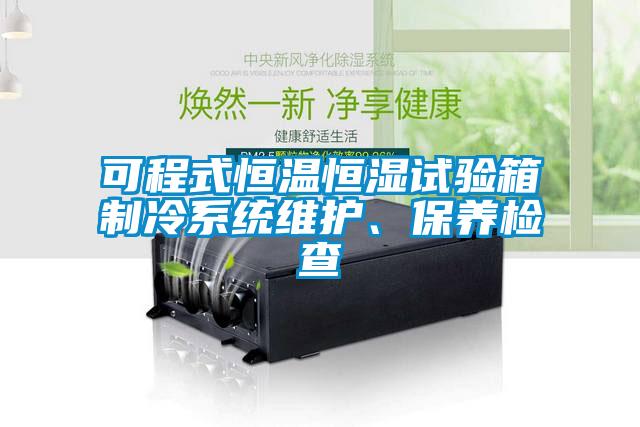可程式恒温恒湿试验箱制冷系统维护、保养检查
