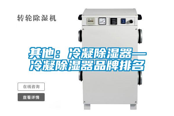 其他：冷凝除湿器—冷凝除湿器品牌排名