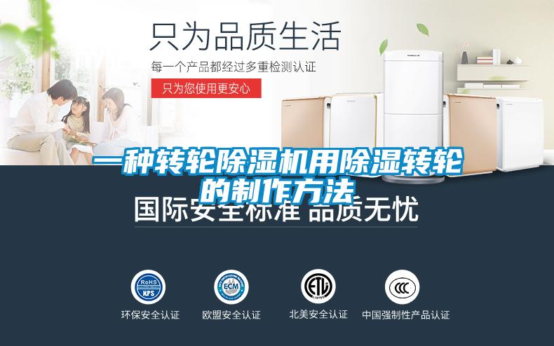 一种转轮茄子视频懂你更多在线观看用除湿转轮的制作方法