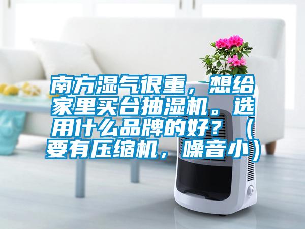 南方湿气很重，想给家里买台抽湿机。选用什么品牌的好？（要有压缩机，噪音小）