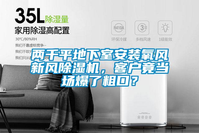 两千平地下室安装氧风新风茄子视频懂你更多在线观看，客户竟当场爆了粗口？