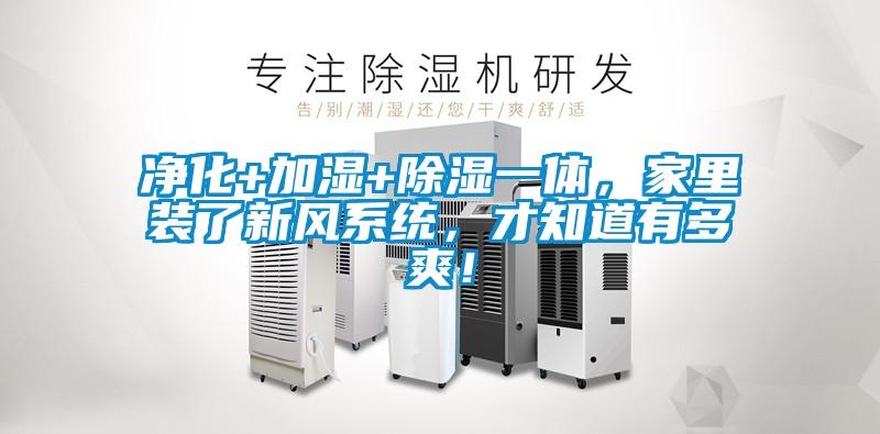 净化+加湿+除湿一体，家里装了新风系统，才知道有多爽！