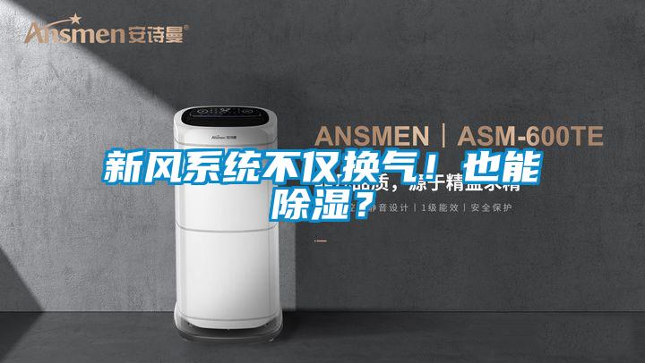 新风系统不仅换气！也能除湿？
