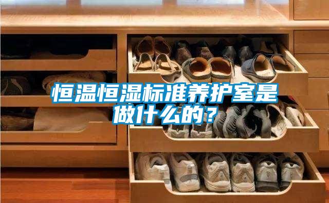 恒温恒湿标准养护室是做什么的？