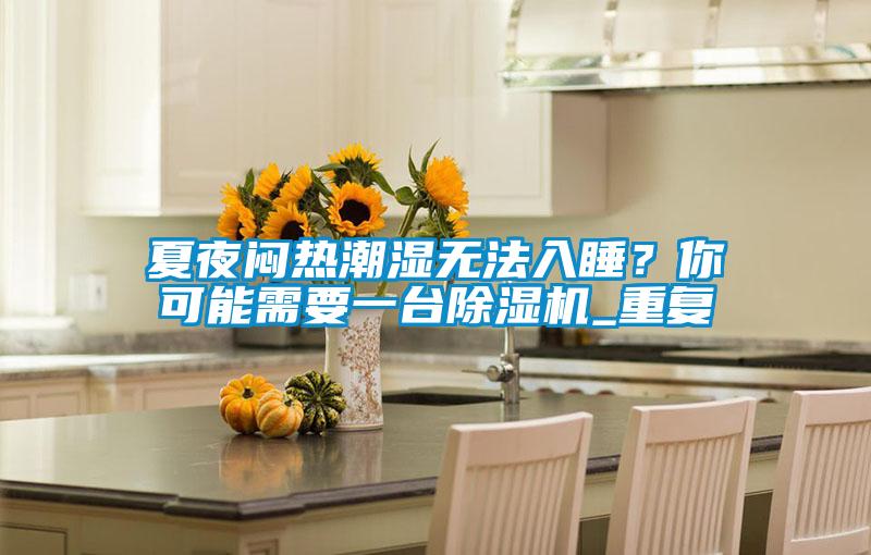 夏夜闷热潮湿无法入睡？你可能需要一台茄子视频懂你更多在线观看_重复