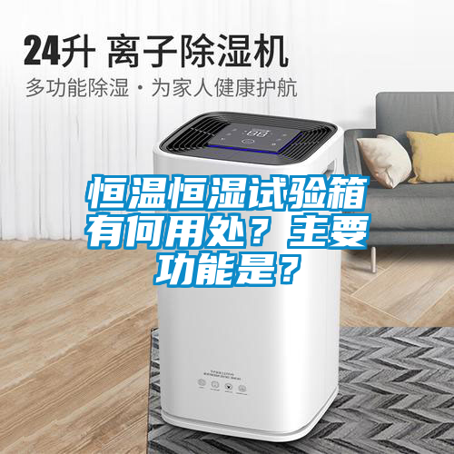 恒温恒湿试验箱有何用处？主要功能是？
