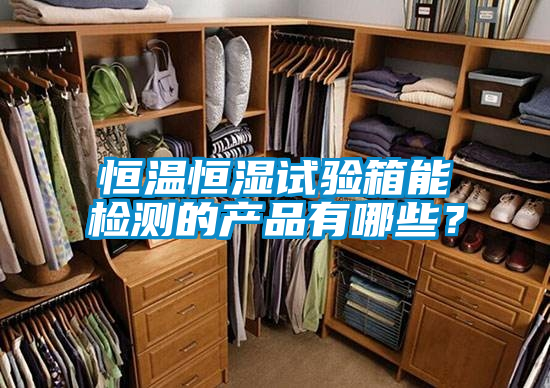 恒温恒湿试验箱能检测的产品有哪些？