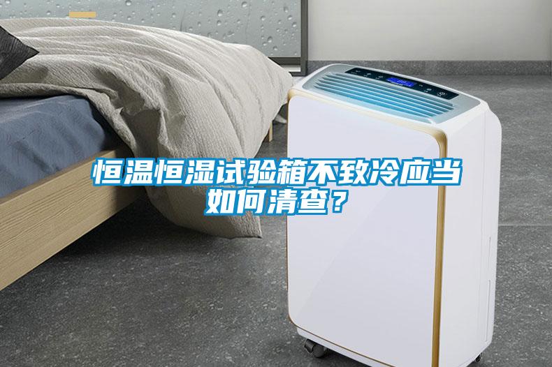 恒温恒湿试验箱不致冷应当如何清查？