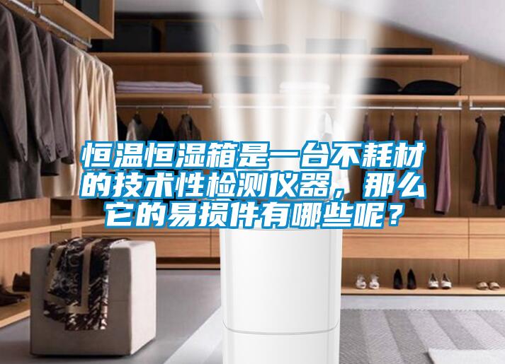 恒温恒湿箱是一台不耗材的技术性检测仪器，那么它的易损件有哪些呢？