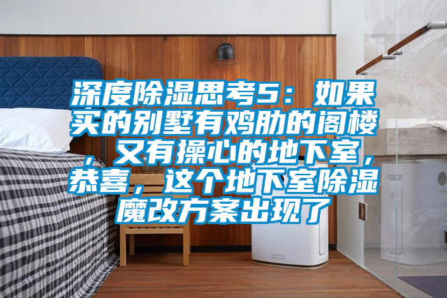 深度除湿思考5：如果买的别墅有鸡肋的阁楼，又有操心的地下室，恭喜，这个地下室除湿魔改方案出现了