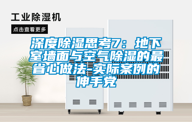 深度除湿思考7：地下室墙面与空气除湿的最省心做法-实际案例的伸手党