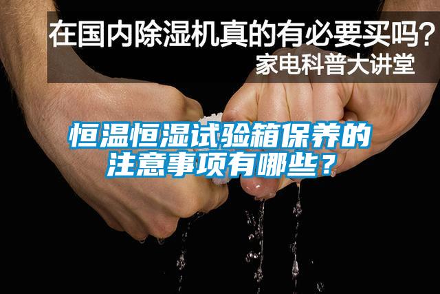 恒温恒湿试验箱保养的注意事项有哪些？