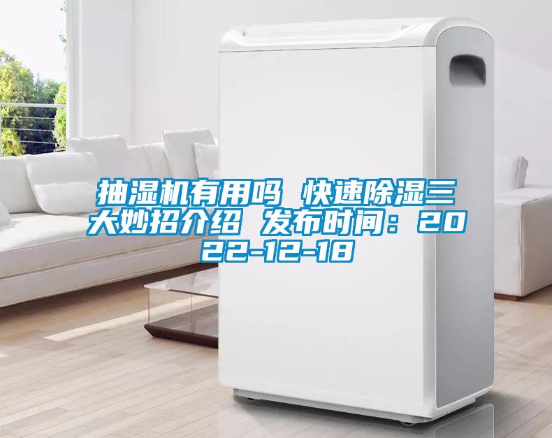 抽湿机有用吗 快速除湿三大妙招介绍 发布时间：2022-12-18