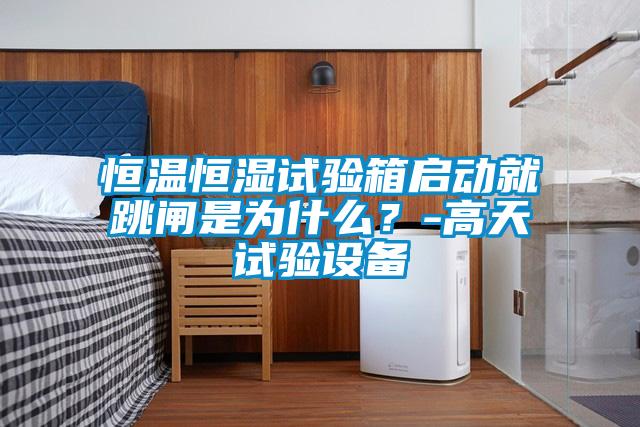 恒温恒湿试验箱启动就跳闸是为什么？-高天试验设备