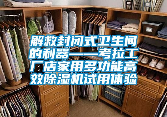 解救封闭式卫生间的利器——考拉工厂店家用多功能高效茄子视频懂你更多在线观看试用体验