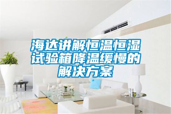 海达讲解恒温恒湿试验箱降温缓慢的茄子黄色电影