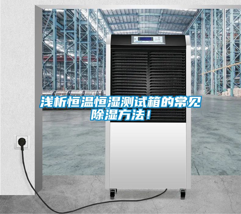 浅析恒温恒湿测试箱的常见除湿方法！