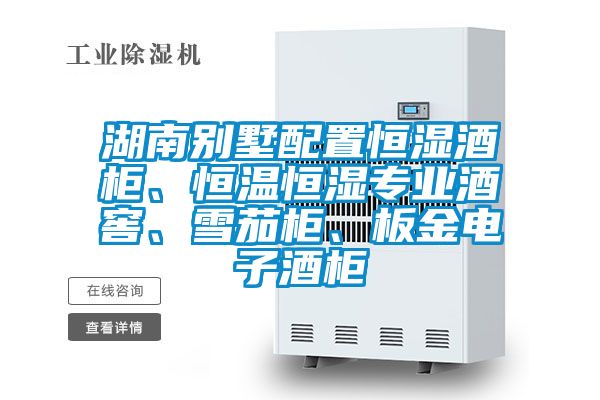湖南别墅配置恒湿酒柜、恒温恒湿专业酒窖、雪茄柜、板金电子酒柜