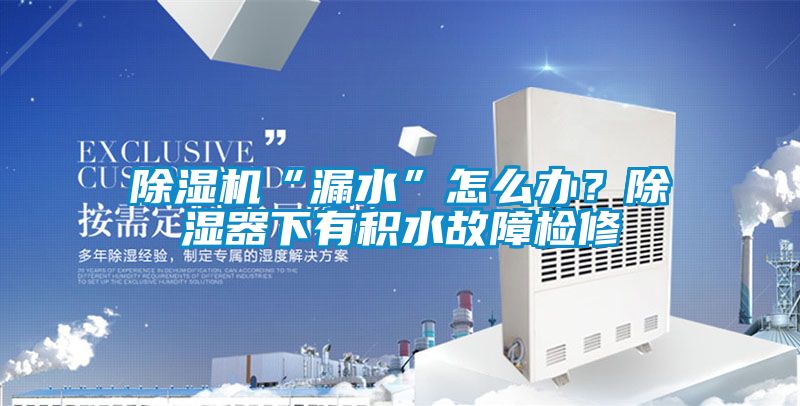 茄子视频懂你更多在线观看“漏水”怎么办？除湿器下有积水故障检修