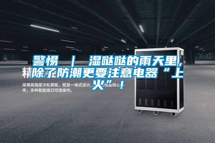 警惕 ｜ 湿哒哒的雨天里，除了防潮更要注意电器“上火”！
