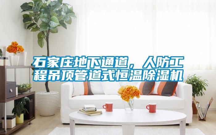 石家庄地下通道，人防工程吊顶管道式恒温茄子视频懂你更多在线观看