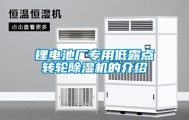 锂电池厂专用低露点转轮茄子视频懂你更多在线观看的介绍